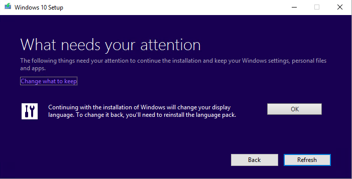 Display Language changing