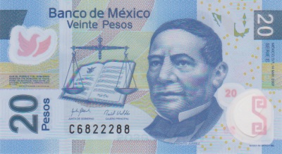 20 Mexican Pesos